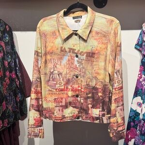 Vintage Impulse California Graphic ‘Paris Theme’ Jacket